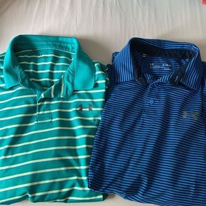 Lot of 2 men’s Under Armour polos